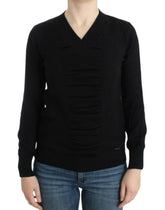 Costume National Black V-neck wool sweater -   -  Costume National.